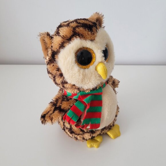 TY Beanie Boos Wise Owl Stuffed Animal Plush Toy - Picture 5 of 6